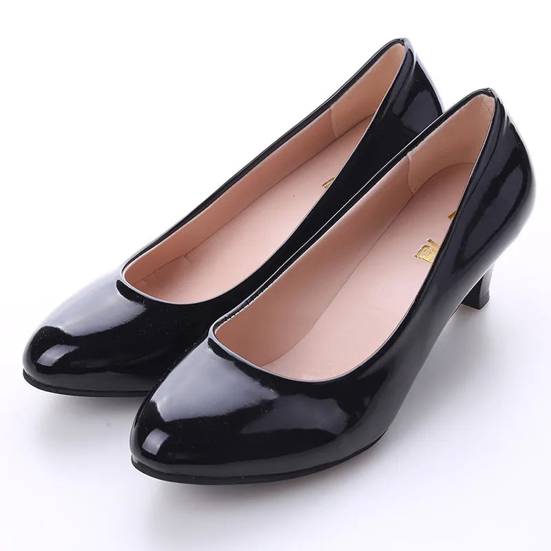 VALORIA | Women’s stylish mid-heel office pumps polished business look