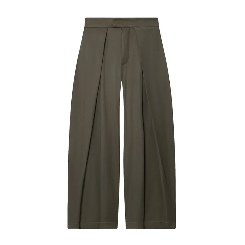 VALORIA | Women’s stylish pleated wide leg pants for office and casual wear
