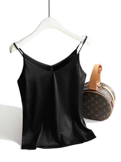 VALORIA | Women’s stylish satin halter cami top for evening and casual outfits