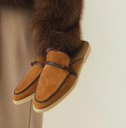 VALORIA | Women’s stylish suede slip-on loafers everyday comfort look
