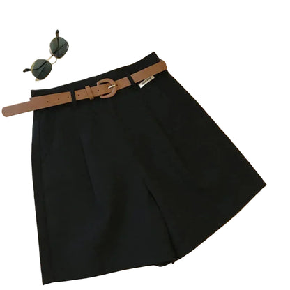 VALORIA | Women’s stylish wide leg shorts with soft cotton fabric and relaxed silhouette