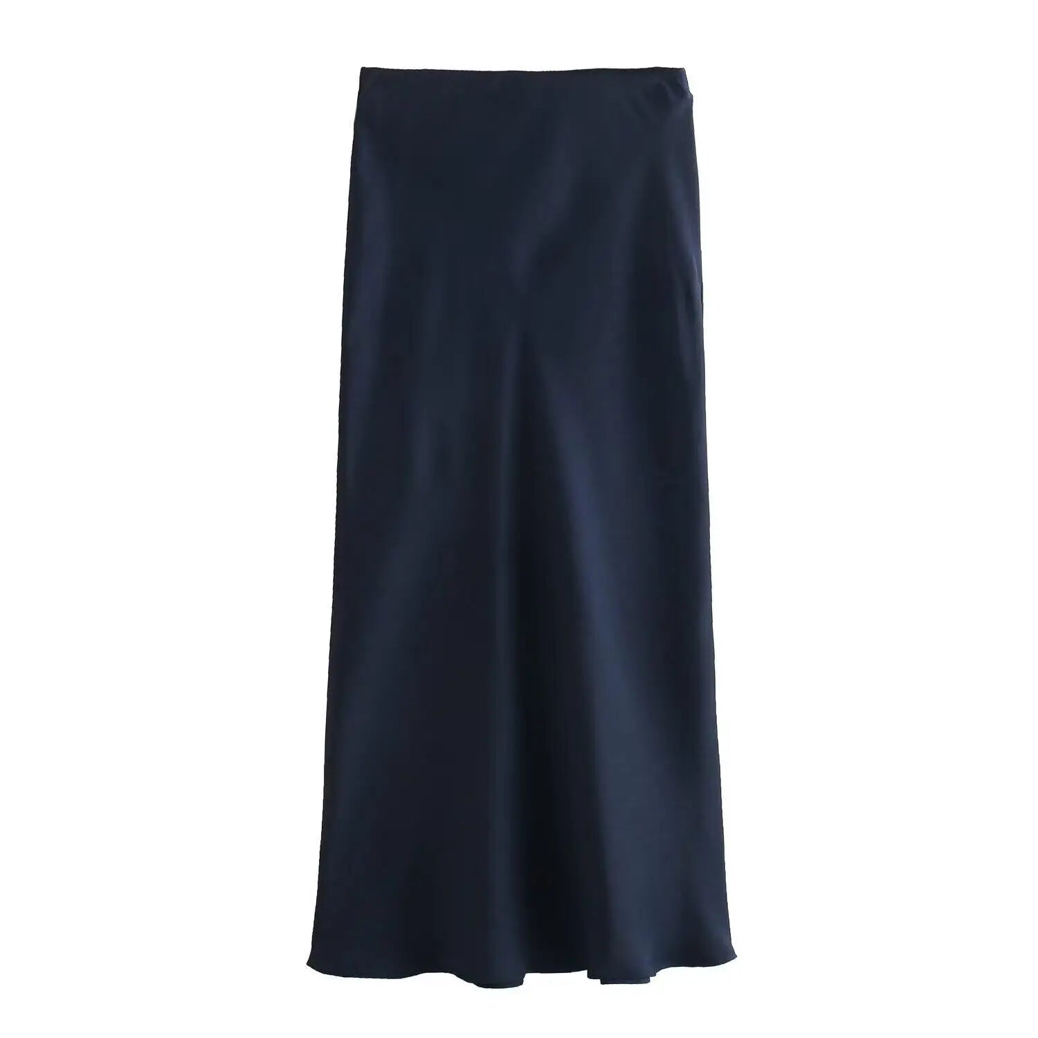 VALORIA | Women’s timeless satin midi skirt designed for modern elegance 