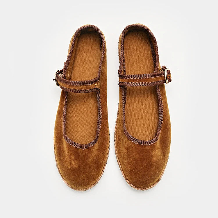 VALORIA | Women’s velvet Mary Jane flats all-day comfort and style