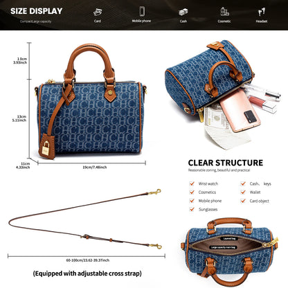 VALORIA | Women’s versatile patchwork pillow shoulder bag fashion design