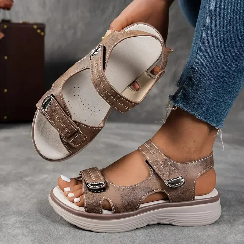 VALORIA | Women’s versatile platform outdoor sandals hiking and travel wear