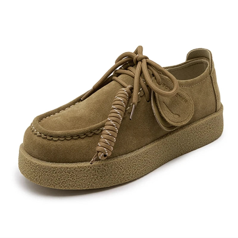 VALORIA | Women’s versatile suede leather loafers casual outfit