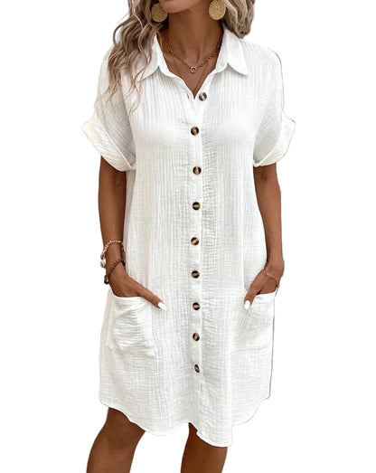 VALORIA | Women’s vintage linen mini dress