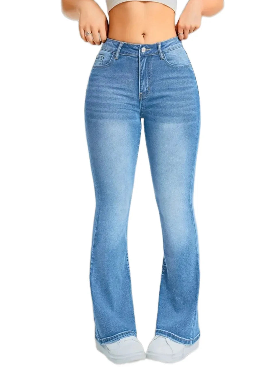 VALORIA | Women’s wide leg jeans featuring a flattering high rise waist