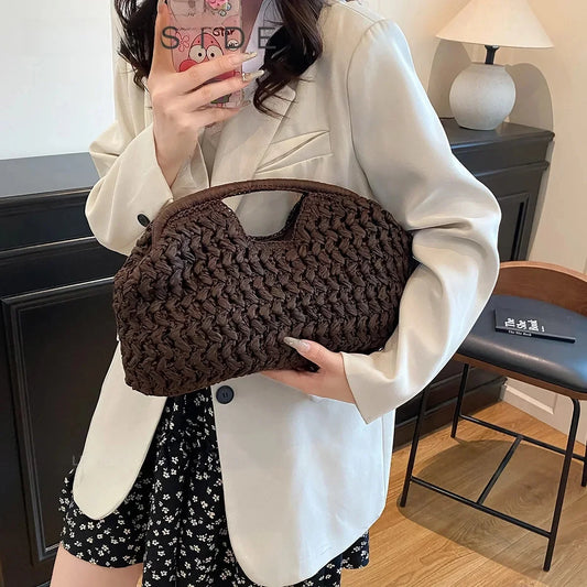 VALORIA | Women’s woven straw shoulder bag