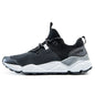 Black and gray athletic shoe with white sole on a white background, featuring the RAX brand.